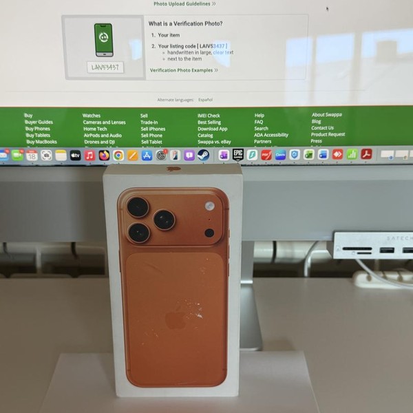Apple iPhone 17 Pro Max - Unlocked Non-US, 256 GB, Cosmic Orange, A3526