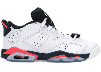 Jordan 6 Retro Low White Infrared 23 Black (GS) for sale