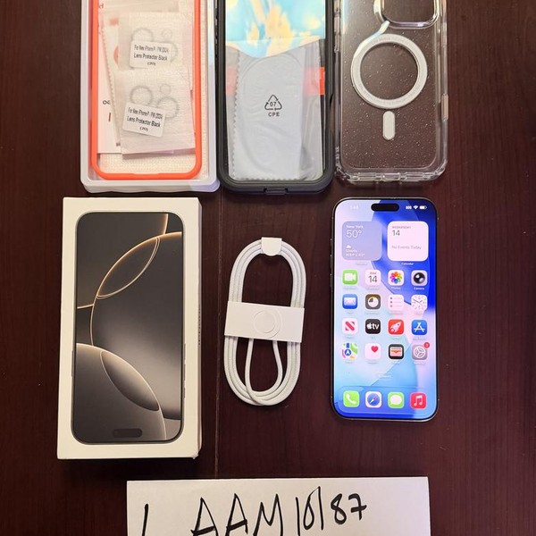 Apple iPhone 16 Pro Max - Unlocked, 512 GB, Natural, A3084