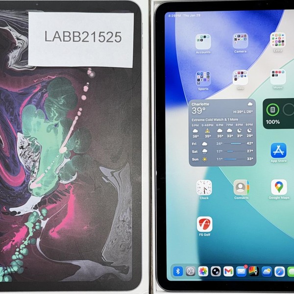 Apple iPad Pro 11 inch 2018 - Wi-Fi, Gray, 64 GB, A1980