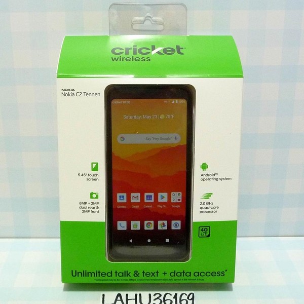 Nokia C2 Tennen - Cricket, 32 GB, Gray