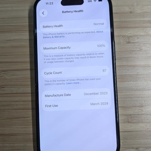 Apple iPhone 15 - Unlocked, 128 GB, Black, A2846