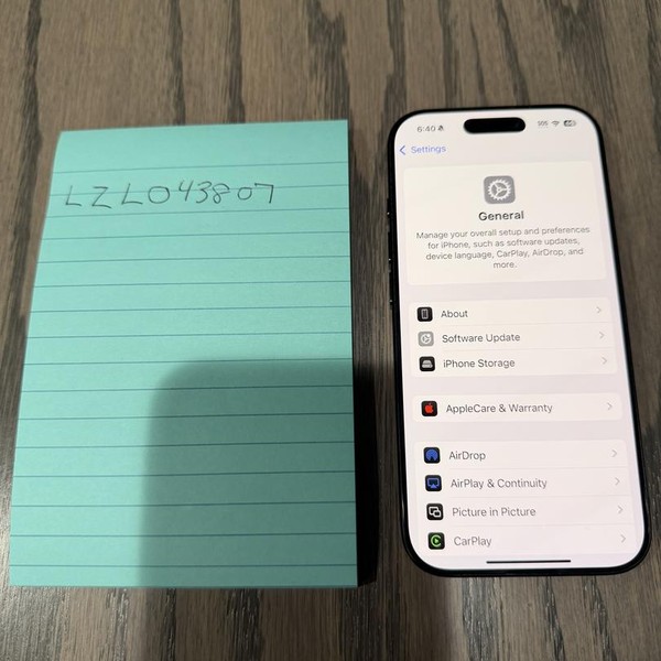 Apple iPhone 16 Pro - Verizon, 256 GB, Black, A3083