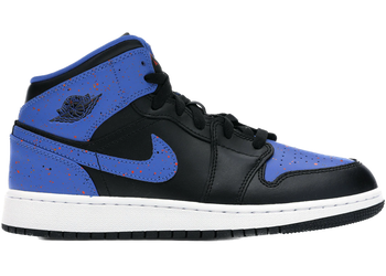 Jordan 1 Mid Royal Paint Splatter (GS) for sale