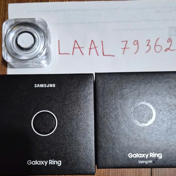 Samsung Galaxy Ring - Silver, Size 8
