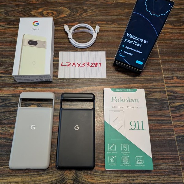 Google Pixel 7 - Unlocked, 128 GB, Lemongrass, 8 GB, GVU6C, Sub-6 5G