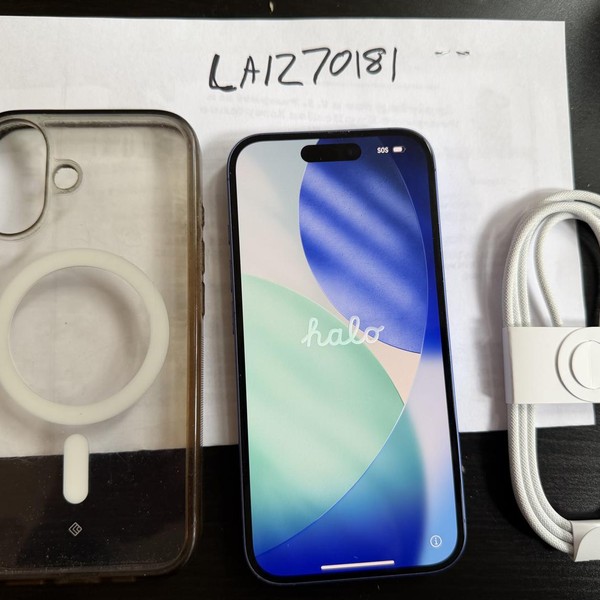Apple iPhone 16 - Unlocked, 256 GB, Ultramarine, A3081