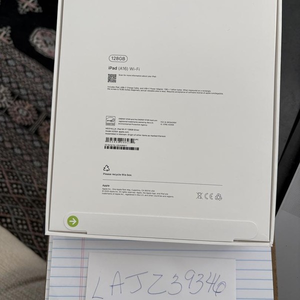 Apple iPad (11th Gen) - Wi-Fi, 128 GB, Silver, A3354