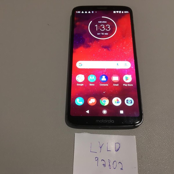 Moto Z3 - Verizon, Black, 64 GB, 4 GB