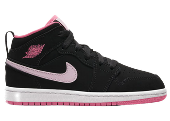 Jordan 1 Mid Black Digital Pink (PS) for sale
