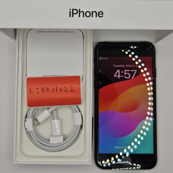 Apple iPhone SE 3rd Gen 2022 - Unlocked, 64 GB, Midnight, A2595