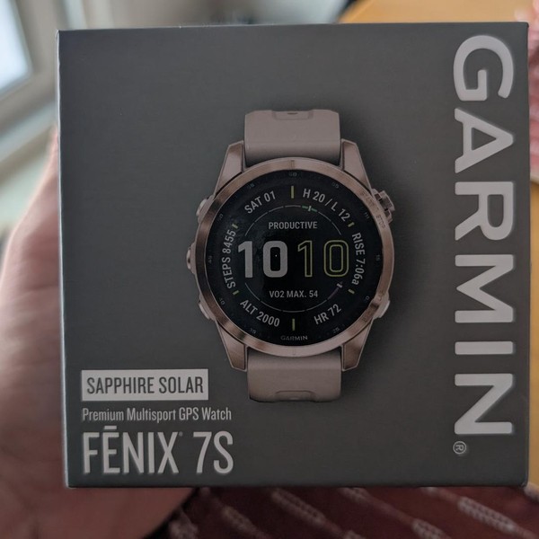 Garmin Fenix 7S - Gold, Sapphire Solar