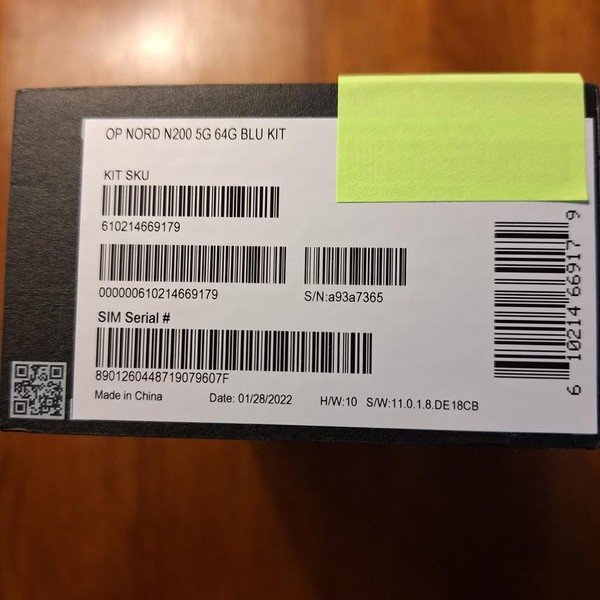 OnePlus Nord N200 5G - T-Mobile, 64 GB, Blue, 4 GB