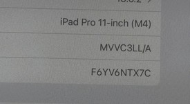 Good
													Apple iPad Pro 11" (M4) 2024 - Wi-Fi, Black, 512 GB, 8 GB, A2836, Standard Glass, photo 1 of 11
