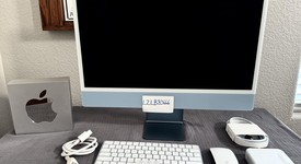 Mint
													iMac 2021 24" - Apple M1, Blue, 256 GB, 8 GB, photo 1 of 9