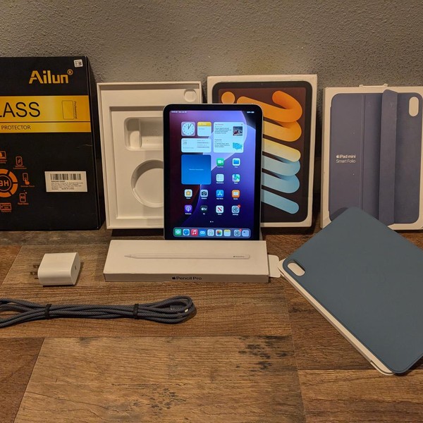 Apple iPad Mini (7th Gen) - Wi-Fi, 128 GB, Blue, A2993