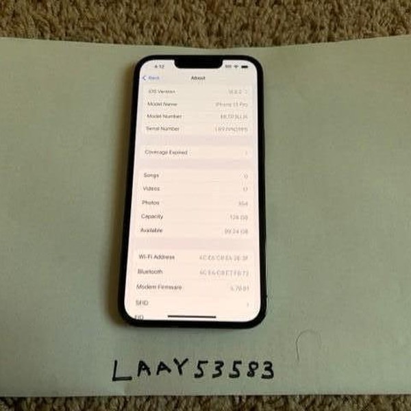 Apple iPhone 13 Pro - Unlocked, Graphite, 128 GB, A2483