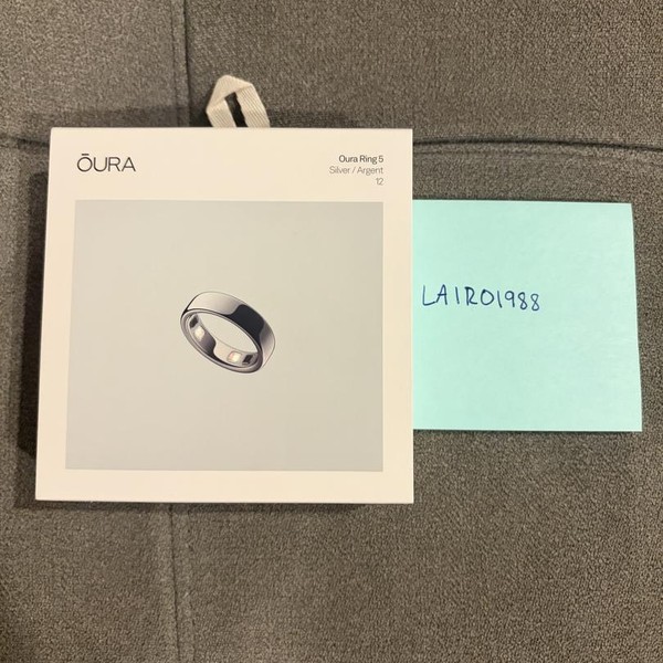 Oura Ring Gen 5 - Silver, Size 12