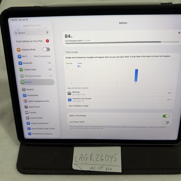 Apple iPad Pro 12.9 inch 6th Gen 2022 - Unlocked, 512 GB, Silver