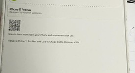 New
													Apple iPhone 17 Pro Max - Verizon, Cosmic Orange, 1 TB, A3257, photo 2 of 3
