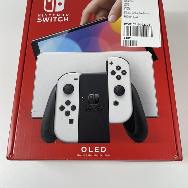 Nintendo Switch - OLED - 64 GB, White