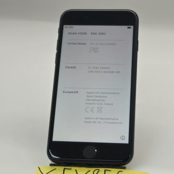 Apple iPhone SE 3rd Gen 2022 - AT&T, 64 GB, Midnight, A2595