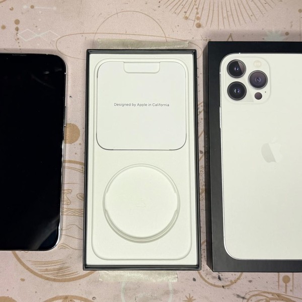 Apple iPhone 13 Pro Max - Unlocked, 128 GB, Silver, A2484