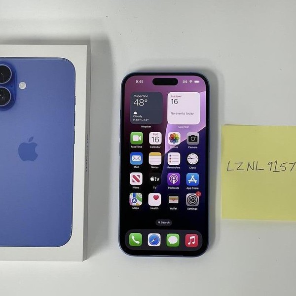 Apple iPhone 16 - Verizon, 128 GB, Ultramarine, A3081