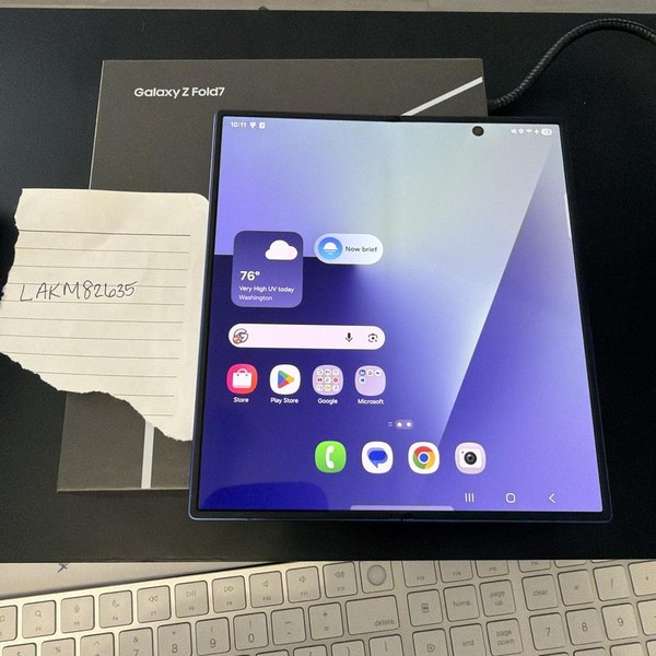 Samsung Galaxy Z Fold7 - Unlocked, 512 GB, Blue Shadow, 12 GB, SM-F966U1