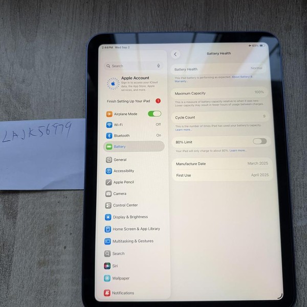 Apple iPad (11th Gen) - Wi-Fi, 128 GB, Blue, A3354