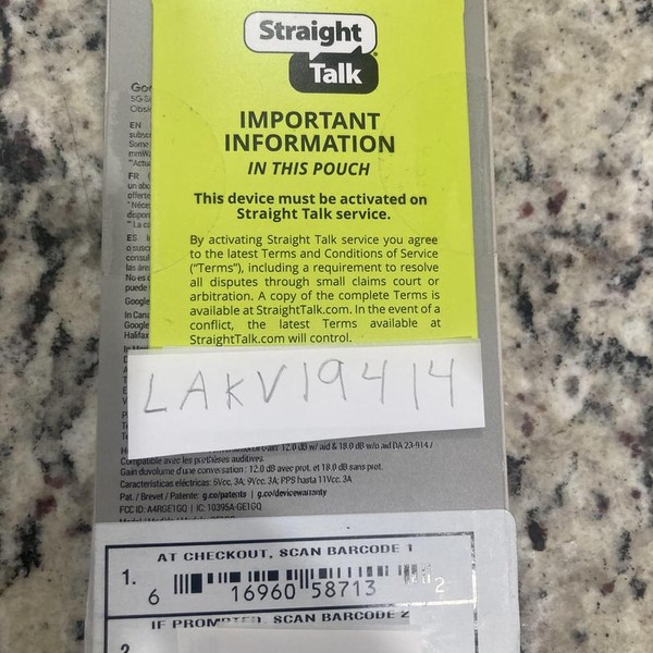 Google Pixel 10a - Straight Talk, 128 GB, Obsidian, GE1GQ