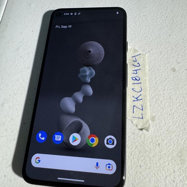 Google Pixel 5 - Unlocked, 128 GB, Black, 8 GB, GD1YQ