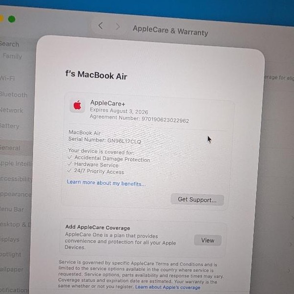 MacBook Air 2022 (M2) - 13 inch - 256 GB, Midnight, 8 GB, Apple M2
