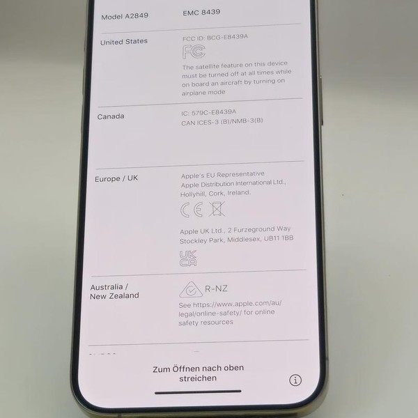 Apple iPhone 15 Pro Max - AT&T, 256 GB, Natural, A2849