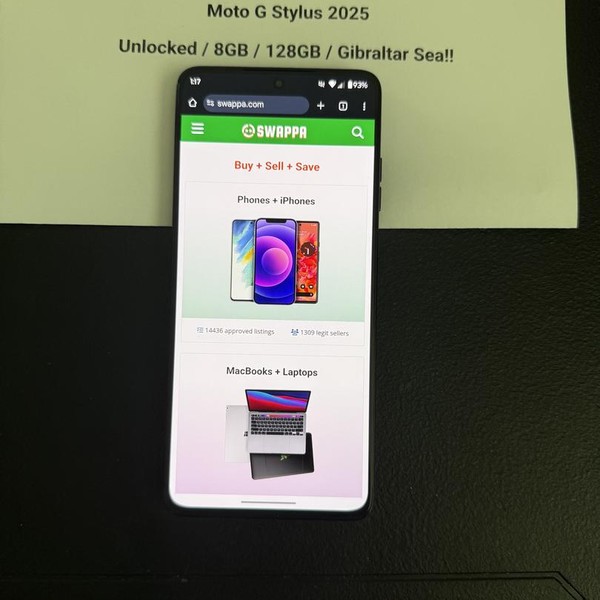 Moto G Stylus 5G (2025) - Unlocked, 128 GB, Gibraltar Sea, 8 GB