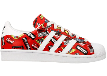adidas Superstar Nigo Allover Print Red for sale