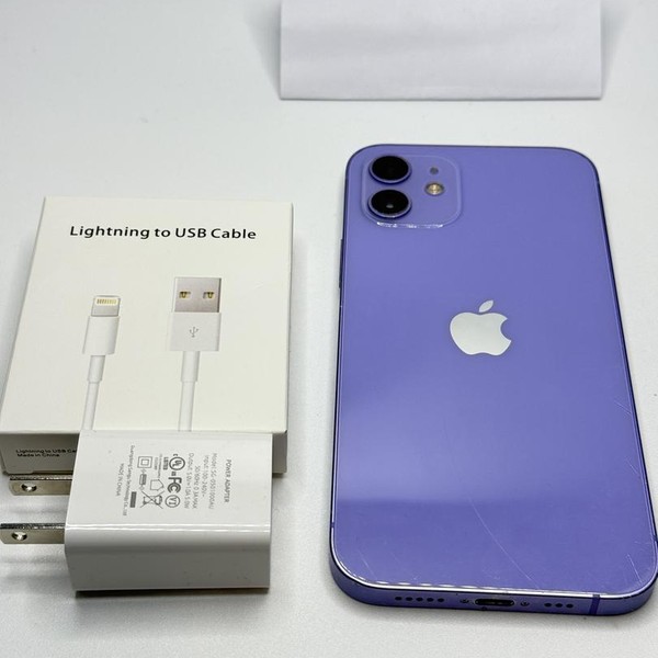 Apple iPhone 12 - Unlocked, 128 GB, Purple, A2172