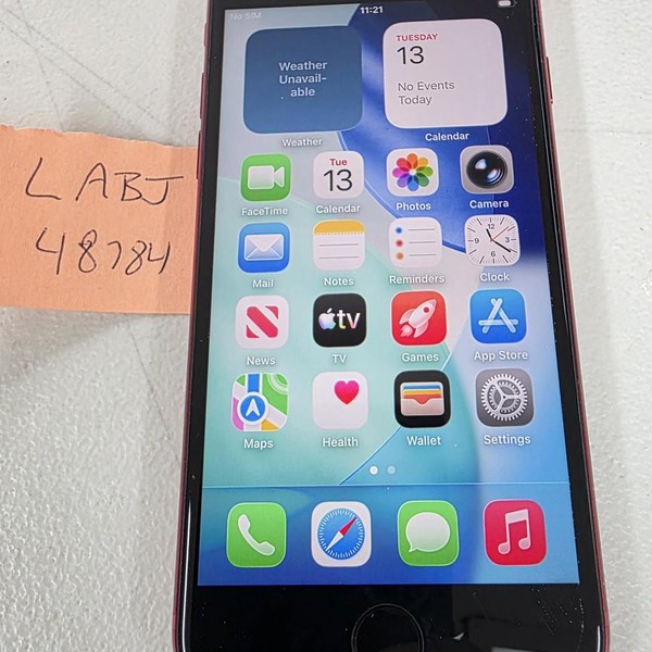 Apple iPhone SE 3rd Gen 2022 - Unlocked, 128 GB, Red, A2595