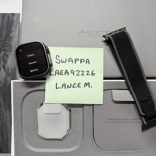 Apple Watch Ultra 3 49mm - Unlocked, Black, A3281