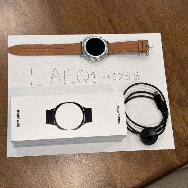 Samsung Galaxy Watch8 Classic - Unlocked, White, SM-L505, 46mm