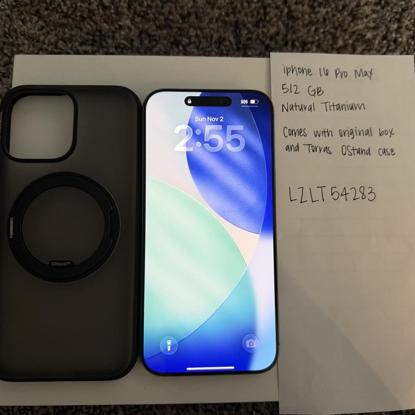 Apple iPhone 16 Pro Max - Unlocked, 512 GB, Natural, A3084