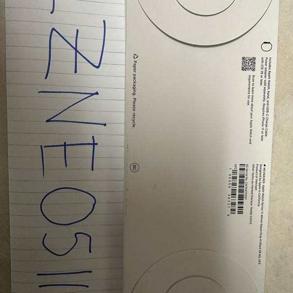 Apple Watch Series 11 46mm - Space Gray, A3333 - GPS, Aluminum