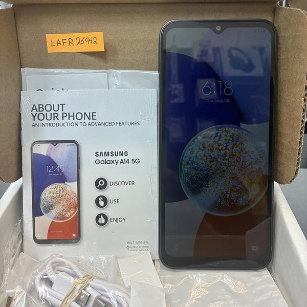 Samsung Galaxy A14 5G - Unlocked, 64 GB, Black, 4 GB