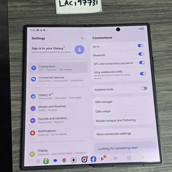 Samsung Galaxy Z Fold7 - Unlocked, 512 GB, Jetblack, 12 GB, SM-F966U1