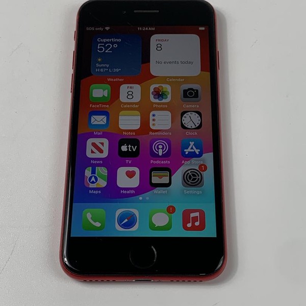 Apple iPhone SE 2nd Gen 2020 - Unlocked, 64 GB, Red, A2275