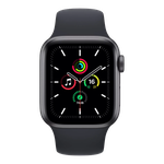 Good Apple Watch SE 1st Gen 44mm - Unlocked, Gray, A2354 - Cellular, Aluminum