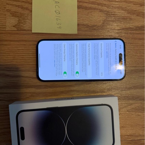 Apple iPhone 14 Pro - Unlocked, Black, 128 GB, A2650