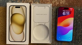 Good
													Apple iPhone 15 - Unlocked, Yellow, 512 GB, A2846, photo 2 of 8