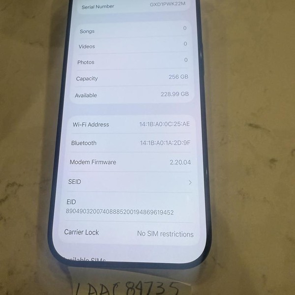 Apple iPhone 16 Pro - Unlocked, 256 GB, Black, A3083