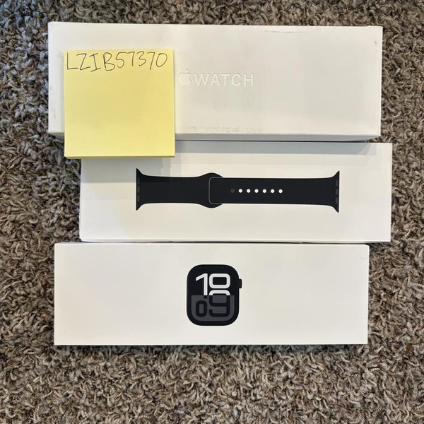 Apple Watch Series 10 46mm - Black, A2999 - GPS, Aluminum